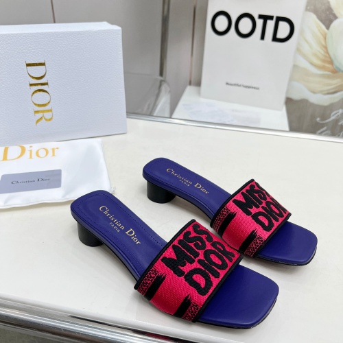 Cheap Christian Dior Slippers For Women #1236256 Replica Wholesale [$82.00 USD] [ITEM#1236256] on Replica Christian Dior Slippers