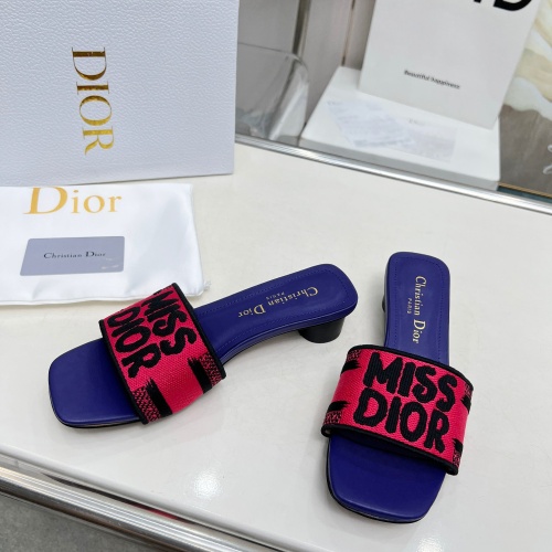 Cheap Christian Dior Slippers For Women #1236256 Replica Wholesale [$82.00 USD] [ITEM#1236256] on Replica Christian Dior Slippers