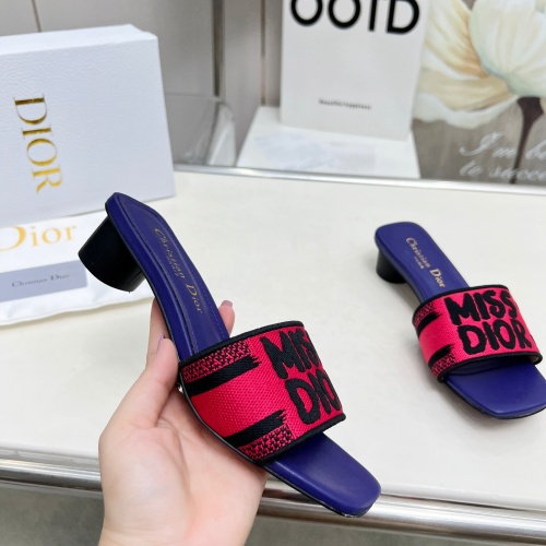 Cheap Christian Dior Slippers For Women #1236256 Replica Wholesale [$82.00 USD] [ITEM#1236256] on Replica Christian Dior Slippers