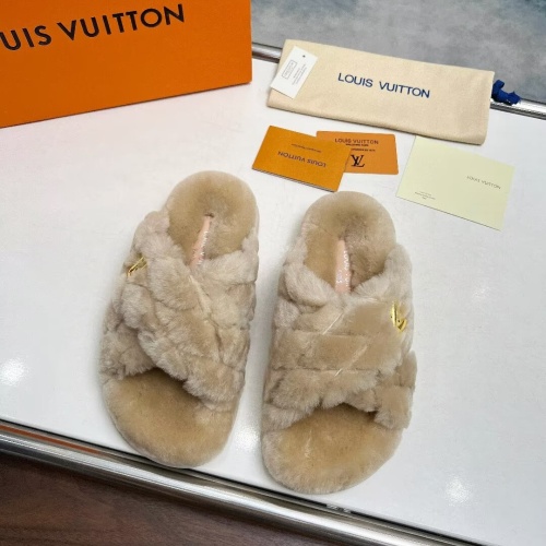 Cheap Louis Vuitton Slippers For Women #1236264 Replica Wholesale [$96.00 USD] [ITEM#1236264] on Replica Louis Vuitton Slippers