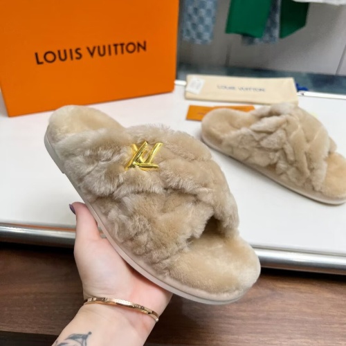 Cheap Louis Vuitton Slippers For Women #1236264 Replica Wholesale [$96.00 USD] [ITEM#1236264] on Replica Louis Vuitton Slippers