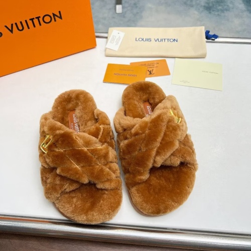 Cheap Louis Vuitton Slippers For Women #1236265 Replica Wholesale [$96.00 USD] [ITEM#1236265] on Replica Louis Vuitton Slippers