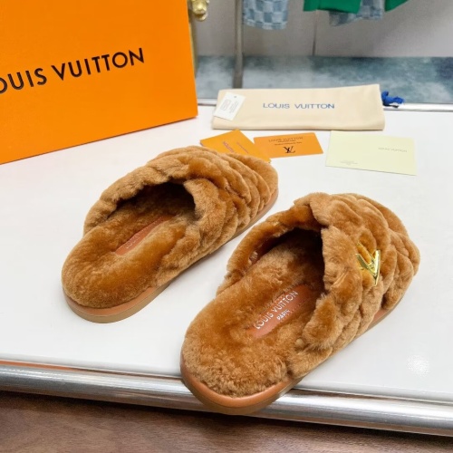 Cheap Louis Vuitton Slippers For Women #1236265 Replica Wholesale [$96.00 USD] [ITEM#1236265] on Replica Louis Vuitton Slippers