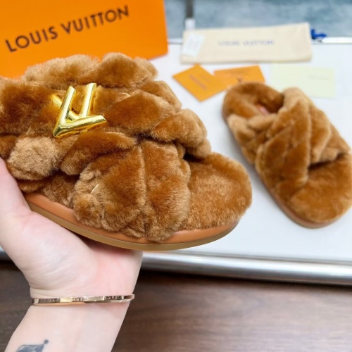 Cheap Louis Vuitton Slippers For Women #1236265 Replica Wholesale [$96.00 USD] [ITEM#1236265] on Replica Louis Vuitton Slippers