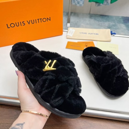 Cheap Louis Vuitton Slippers For Women #1236266 Replica Wholesale [$96.00 USD] [ITEM#1236266] on Replica Louis Vuitton Slippers