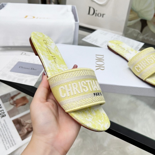 Cheap Christian Dior Slippers For Women #1236280 Replica Wholesale [$76.00 USD] [ITEM#1236280] on Replica Christian Dior Slippers