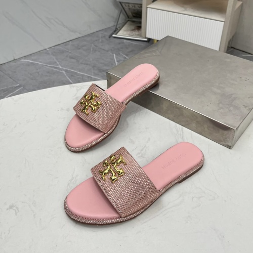 Cheap Tory Burch TB Slippers For Women #1236345 Replica Wholesale [$80.00 USD] [ITEM#1236345] on Replica Tory Burch TB Slippers