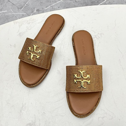 Cheap Tory Burch TB Slippers For Women #1236346 Replica Wholesale [$80.00 USD] [ITEM#1236346] on Replica Tory Burch TB Slippers