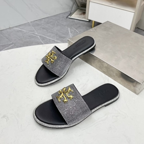 Cheap Tory Burch TB Slippers For Women #1236347 Replica Wholesale [$80.00 USD] [ITEM#1236347] on Replica Tory Burch TB Slippers