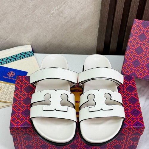 Cheap Tory Burch TB Slippers For Women #1236358 Replica Wholesale [$80.00 USD] [ITEM#1236358] on Replica Tory Burch TB Slippers