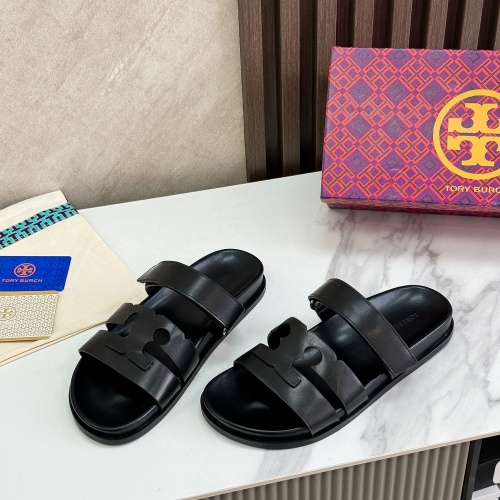 Cheap Tory Burch TB Slippers For Women #1236361 Replica Wholesale [$80.00 USD] [ITEM#1236361] on Replica Tory Burch TB Slippers