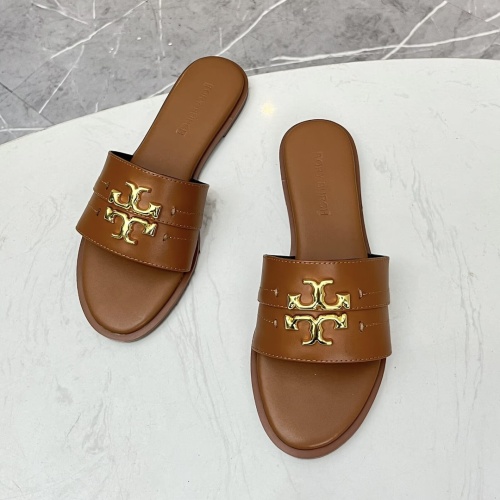 Cheap Tory Burch TB Slippers For Women #1236378 Replica Wholesale [$80.00 USD] [ITEM#1236378] on Replica Tory Burch TB Slippers