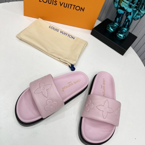 Cheap Louis Vuitton Slippers For Women #1236478 Replica Wholesale [$80.00 USD] [ITEM#1236478] on Replica Louis Vuitton Slippers