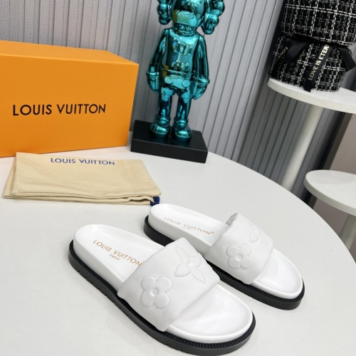 Cheap Louis Vuitton Slippers For Women #1236479 Replica Wholesale [$80.00 USD] [ITEM#1236479] on Replica Louis Vuitton Slippers