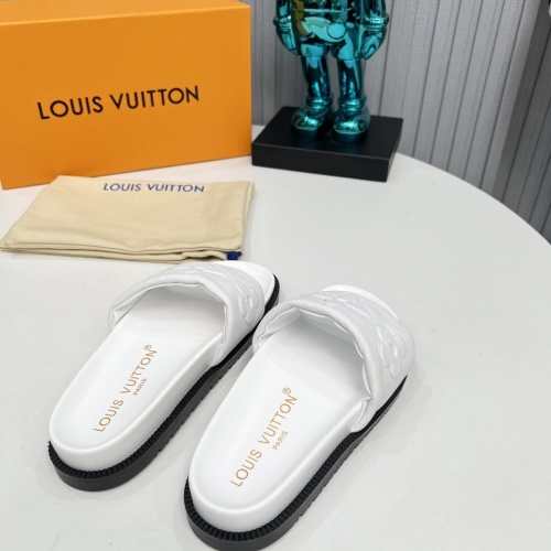 Cheap Louis Vuitton Slippers For Women #1236479 Replica Wholesale [$80.00 USD] [ITEM#1236479] on Replica Louis Vuitton Slippers