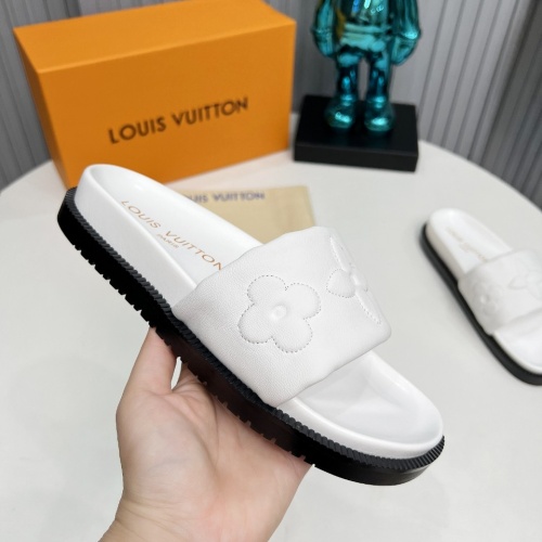 Cheap Louis Vuitton Slippers For Women #1236479 Replica Wholesale [$80.00 USD] [ITEM#1236479] on Replica Louis Vuitton Slippers