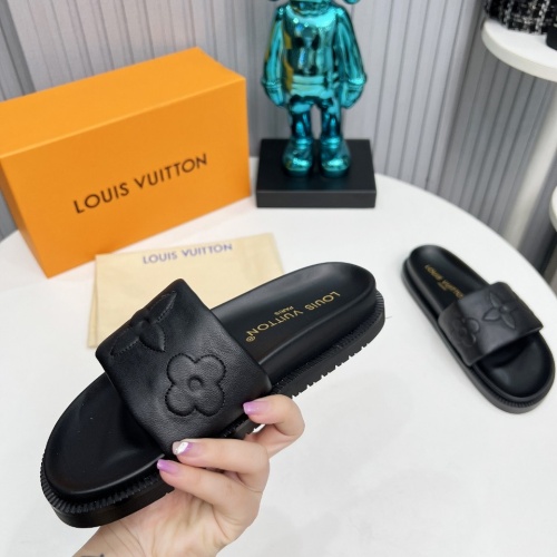 Cheap Louis Vuitton Slippers For Women #1236480 Replica Wholesale [$80.00 USD] [ITEM#1236480] on Replica Louis Vuitton Slippers