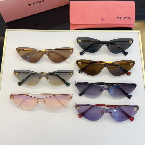 Cheap MIU MIU AAA Quality Sunglasses #1236481 Replica Wholesale [$60.00 USD] [ITEM#1236481] on Replica MIU MIU AAA Sunglasses