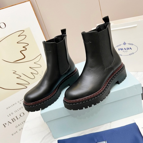 Cheap Prada Boots For Women #1236523 Replica Wholesale [$105.00 USD] [ITEM#1236523] on Replica Prada Boots