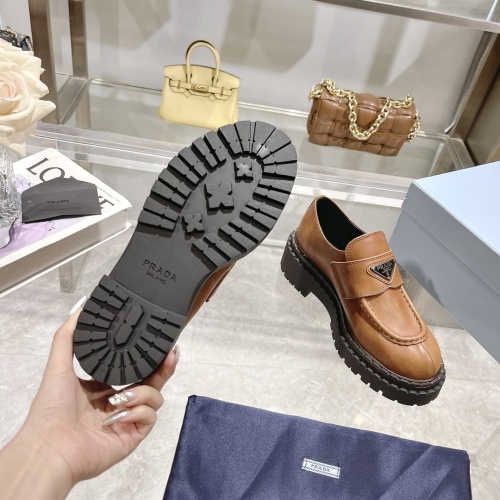 Cheap Prada Leather Shoes For Women #1236538 Replica Wholesale [$112.00 USD] [ITEM#1236538] on Replica Prada Leather Shoes