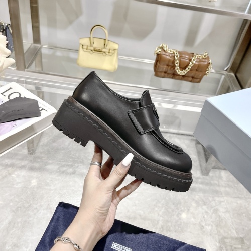 Cheap Prada Leather Shoes For Women #1236539 Replica Wholesale [$112.00 USD] [ITEM#1236539] on Replica Prada Leather Shoes