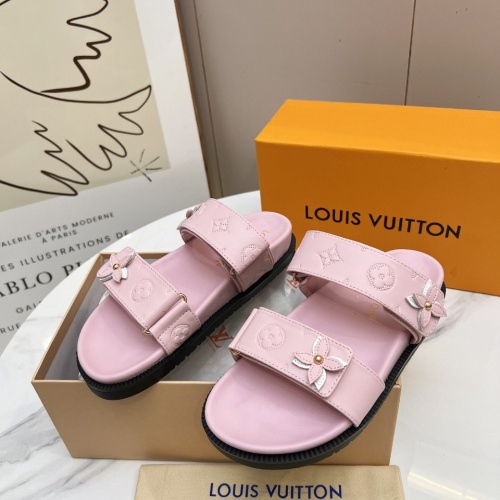 Cheap Louis Vuitton Slippers For Women #1236571 Replica Wholesale [$82.00 USD] [ITEM#1236571] on Replica Louis Vuitton Slippers