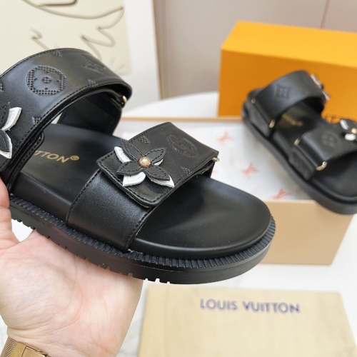 Cheap Louis Vuitton Slippers For Women #1236572 Replica Wholesale [$82.00 USD] [ITEM#1236572] on Replica Louis Vuitton Slippers