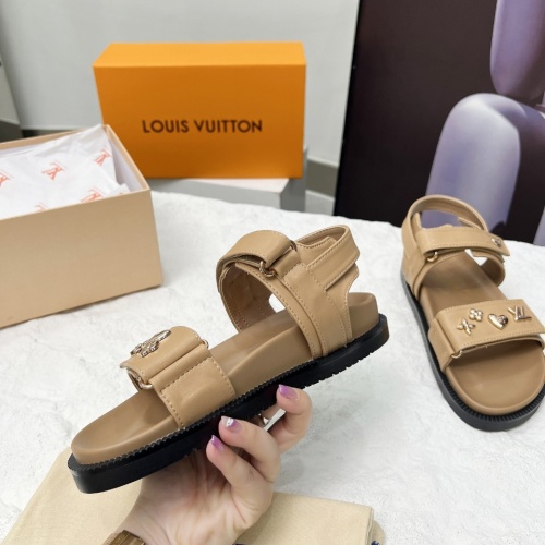 Cheap Louis Vuitton Sandal For Women #1236576 Replica Wholesale [$82.00 USD] [ITEM#1236576] on Replica Louis Vuitton Sandal