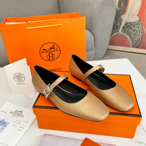 Cheap Hermes Flat Shoes For Women #1236586 Replica Wholesale [$98.00 USD] [ITEM#1236586] on Replica Hermes Flat Shoes