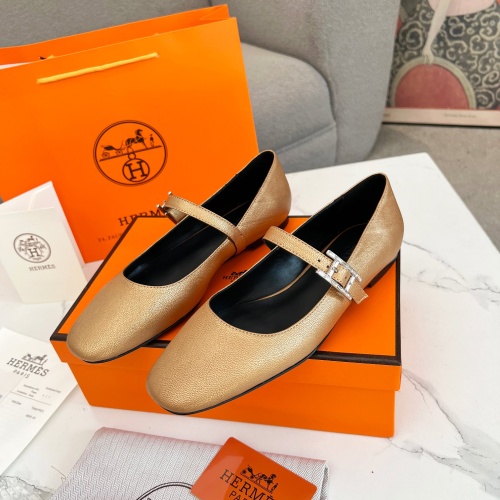 Cheap Hermes Flat Shoes For Women #1236586 Replica Wholesale [$98.00 USD] [ITEM#1236586] on Replica Hermes Flat Shoes