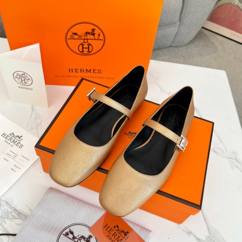 Cheap Hermes Flat Shoes For Women #1236586 Replica Wholesale [$98.00 USD] [ITEM#1236586] on Replica Hermes Flat Shoes