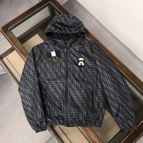 Cheap Fendi Jackets Long Sleeved For Men #1236590 Replica Wholesale [$85.00 USD] [ITEM#1236590] on Replica Fendi Jackets