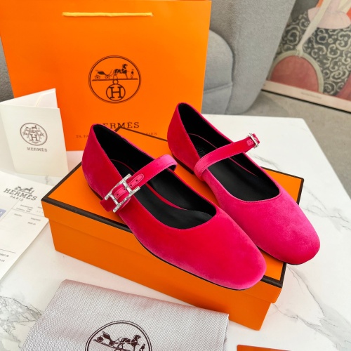 Cheap Hermes Flat Shoes For Women #1236592 Replica Wholesale [$98.00 USD] [ITEM#1236592] on Replica Hermes Flat Shoes