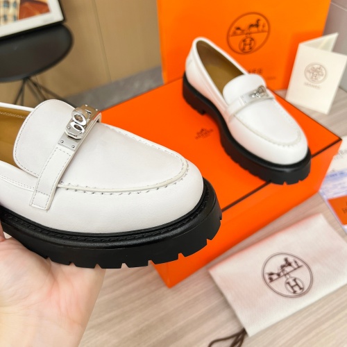 Cheap Hermes Leather Shoes For Women #1236600 Replica Wholesale [$102.00 USD] [ITEM#1236600] on Replica Hermes Leather Shoes