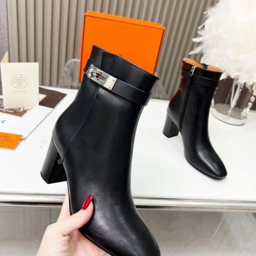 Cheap Hermes Boots For Women #1236610 Replica Wholesale [$108.00 USD] [ITEM#1236610] on Replica Hermes Boots