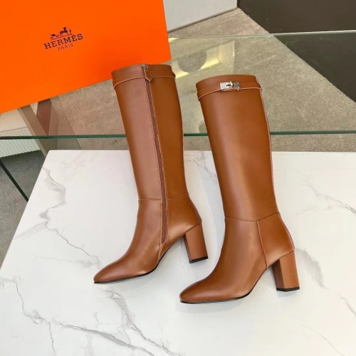 Cheap Hermes Boots For Women #1236617 Replica Wholesale [$125.00 USD] [ITEM#1236617] on Replica Hermes Boots