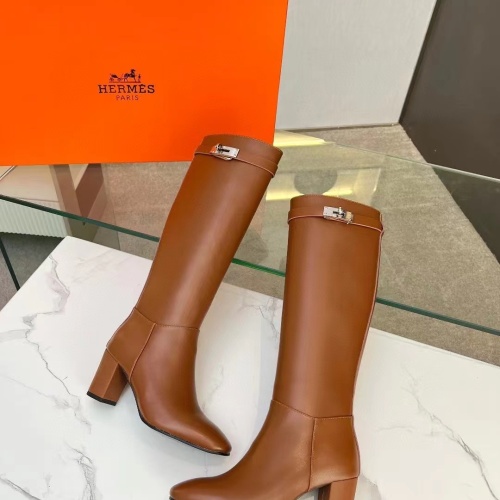 Cheap Hermes Boots For Women #1236617 Replica Wholesale [$125.00 USD] [ITEM#1236617] on Replica Hermes Boots