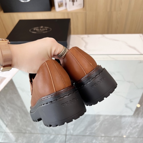 Cheap Prada Leather Shoes For Women #1236633 Replica Wholesale [$102.00 USD] [ITEM#1236633] on Replica Prada Leather Shoes