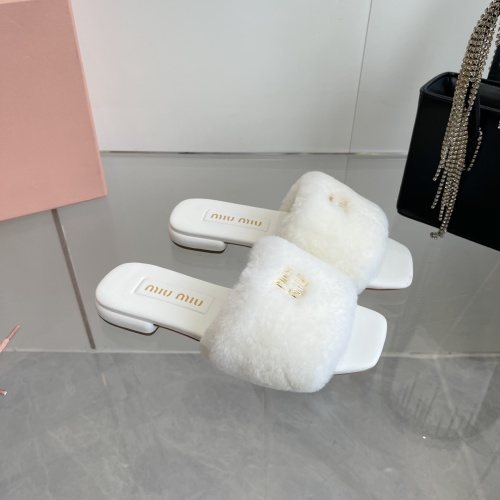 Cheap MIU MIU Slippers For Women #1236672 Replica Wholesale [$96.00 USD] [ITEM#1236672] on Replica MIU MIU Slippers