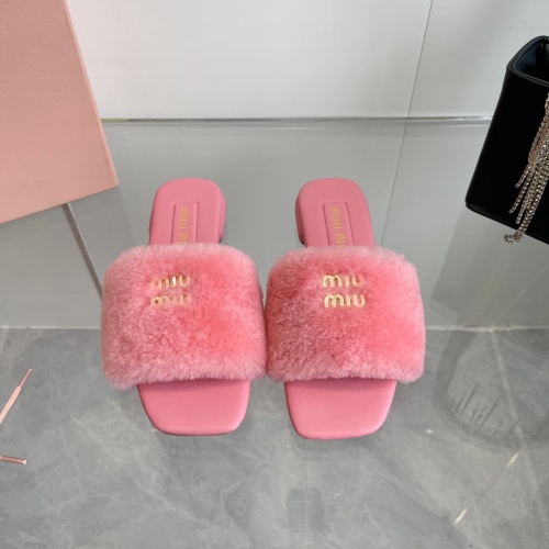 Cheap MIU MIU Slippers For Women #1236678 Replica Wholesale [$96.00 USD] [ITEM#1236678] on Replica MIU MIU Slippers