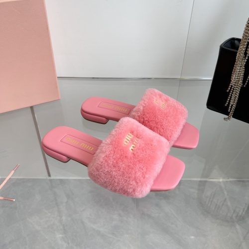 Cheap MIU MIU Slippers For Women #1236678 Replica Wholesale [$96.00 USD] [ITEM#1236678] on Replica MIU MIU Slippers