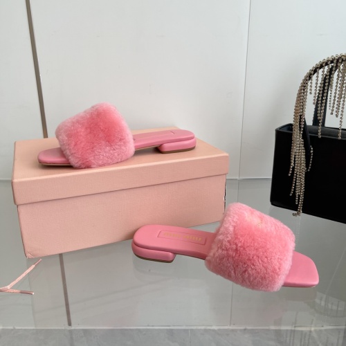 Cheap MIU MIU Slippers For Women #1236678 Replica Wholesale [$96.00 USD] [ITEM#1236678] on Replica MIU MIU Slippers