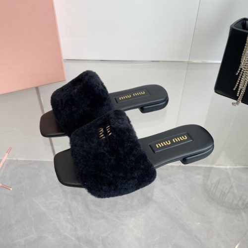 Cheap MIU MIU Slippers For Women #1236679 Replica Wholesale [$96.00 USD] [ITEM#1236679] on Replica MIU MIU Slippers