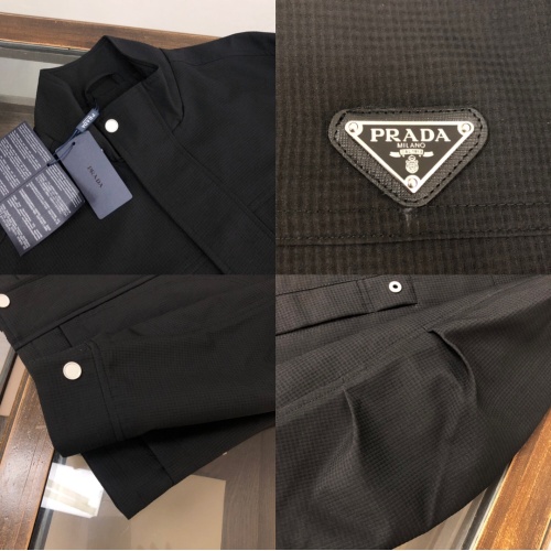 Cheap Prada Jackets Long Sleeved For Men #1236687 Replica Wholesale [$92.00 USD] [ITEM#1236687] on Replica Prada Jackets