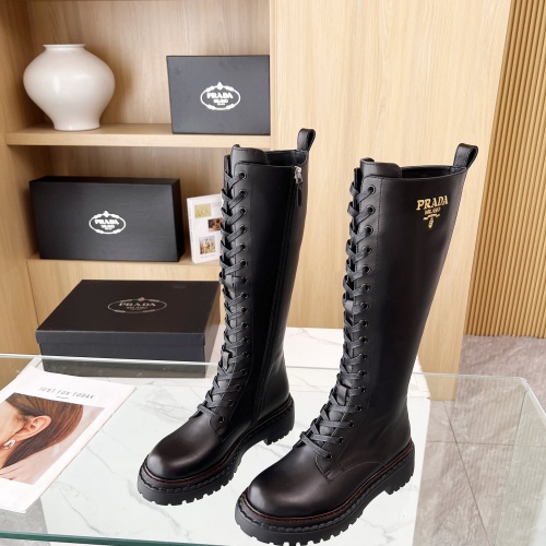 Cheap Prada Boots For Women #1236694 Replica Wholesale [$140.00 USD] [ITEM#1236694] on Replica Prada Boots