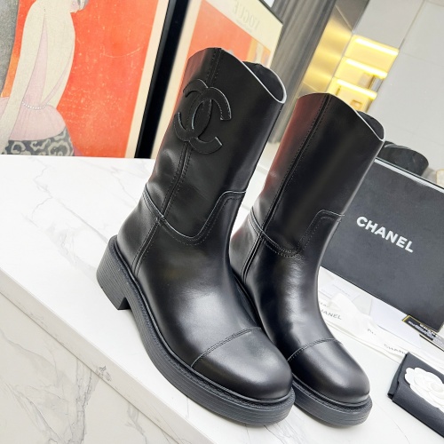 Cheap Chanel Boots For Women #1236702 Replica Wholesale [$108.00 USD] [ITEM#1236702] on Replica Chanel Boots