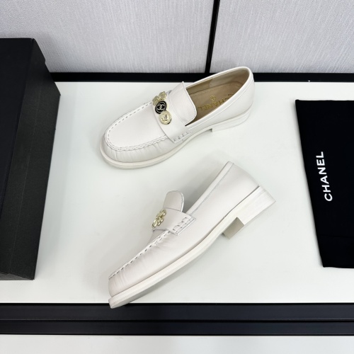 Cheap Chanel Leather Shoes For Women #1236718 Replica Wholesale [$115.00 USD] [ITEM#1236718] on Replica Chanel Leather Shoes