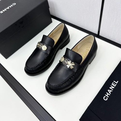 Cheap Chanel Leather Shoes For Women #1236721 Replica Wholesale [$115.00 USD] [ITEM#1236721] on Replica Chanel Leather Shoes