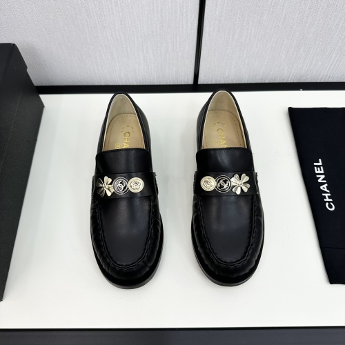 Cheap Chanel Leather Shoes For Women #1236721 Replica Wholesale [$115.00 USD] [ITEM#1236721] on Replica Chanel Leather Shoes