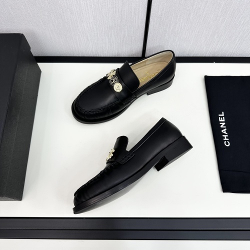 Cheap Chanel Leather Shoes For Women #1236721 Replica Wholesale [$115.00 USD] [ITEM#1236721] on Replica Chanel Leather Shoes